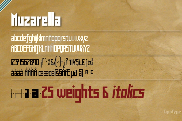 Muzarela Font Font Download