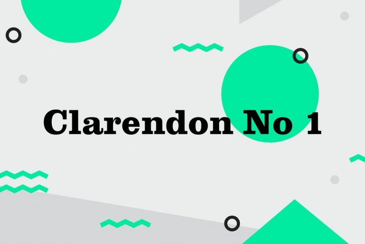 Clarendon No 1 Font Font Download