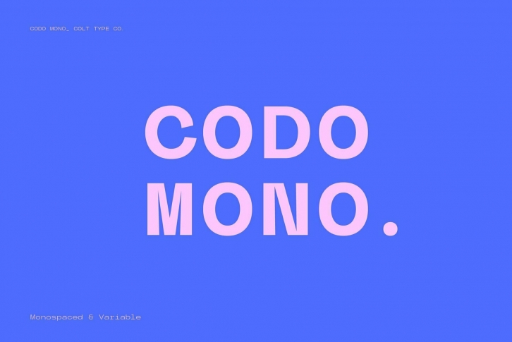 Codo Mono Font Font Download