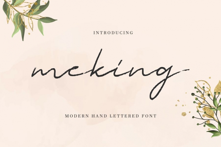 Meking - Handwritten Rough Script Font Font Download