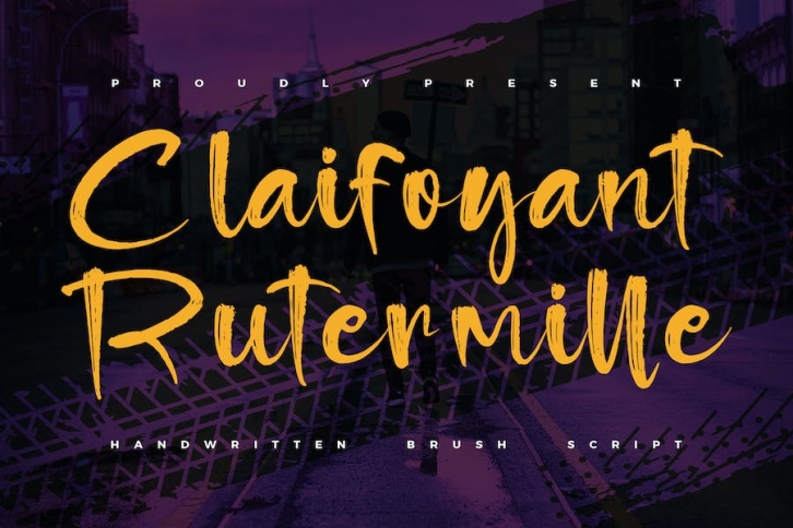 Claifoyant Rutermille Handwritten Brush Font Font Download