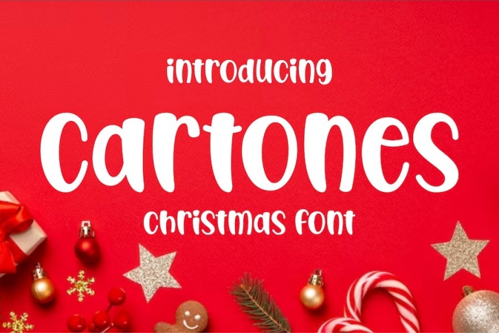 Cartones Font - A Modern Christmas Font Font Download