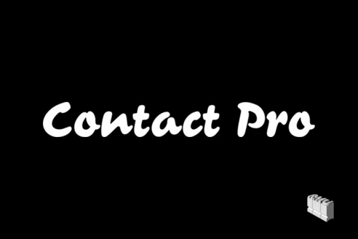 Contact Pro Font Font Download