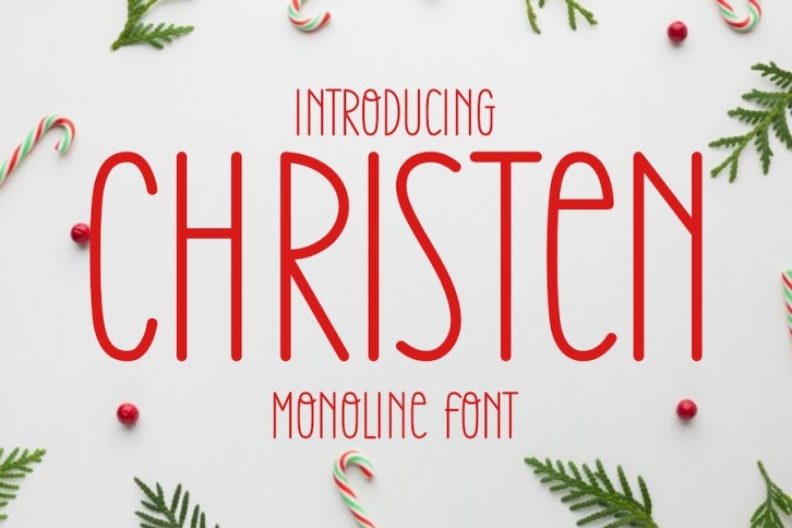 Christen Font - A Modern Christmas Font Font Download