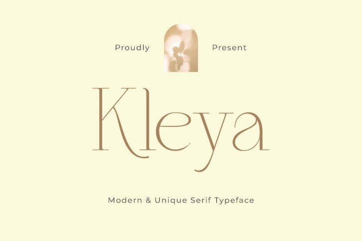 Kleya - Modern Unique Serif Typeface Font Download