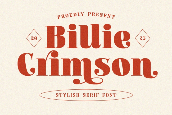 Billie Crimson Font Font Download