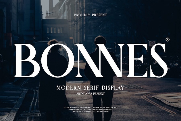 Bonnes - Serif Display Font Font Download