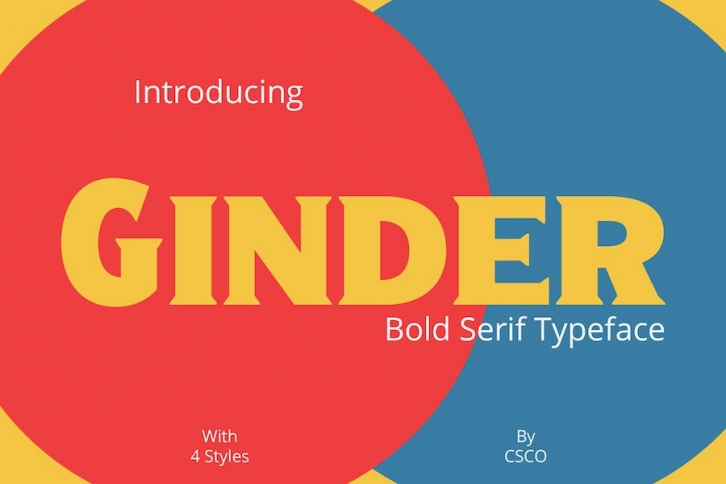 Ginder – Bold Serif Font Download