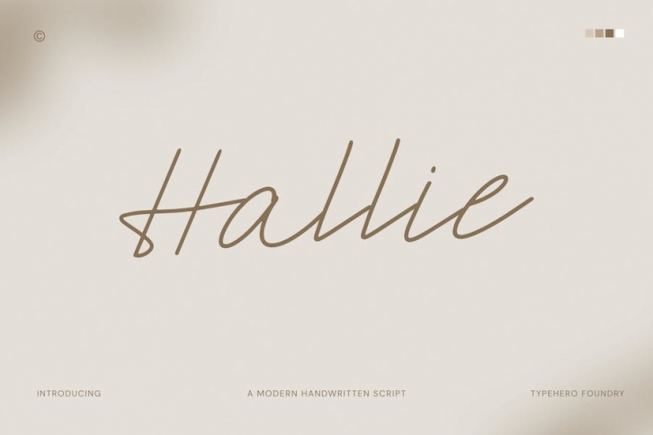 Hallie - Handwritten Script Font Font Download