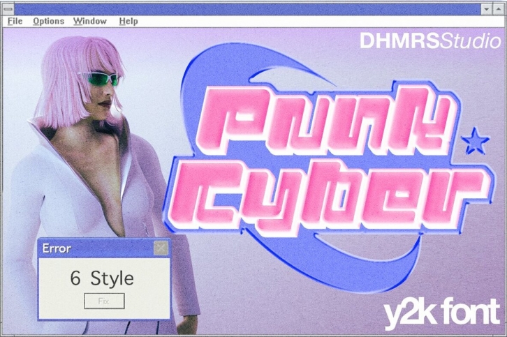 Punk Cyber Font Font Download