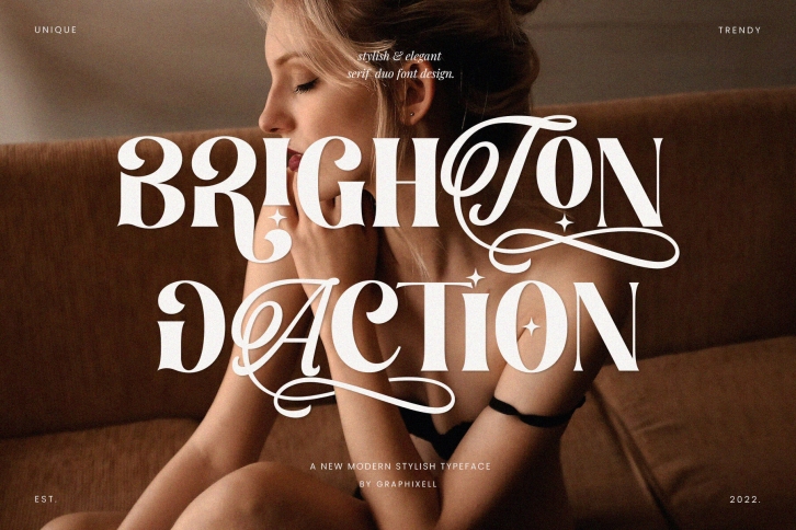 Brighton Daction Duo Font Font Download