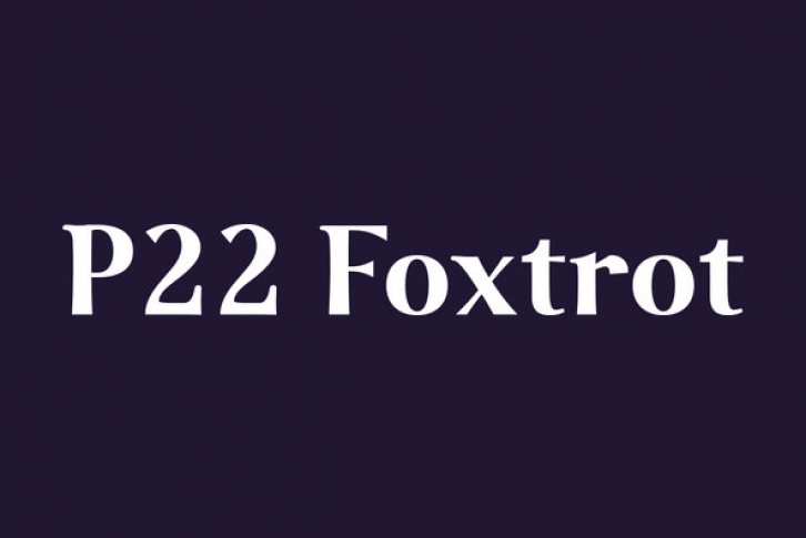 P22 Foxtrot Font Font Download