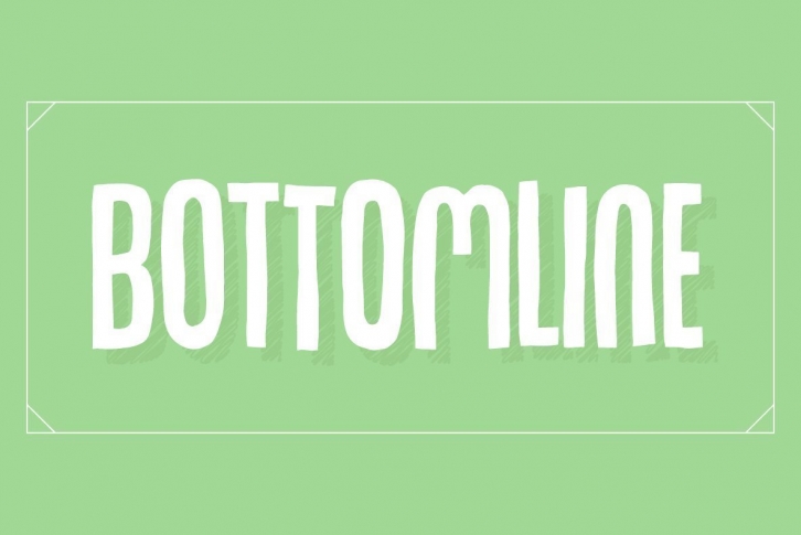 Bottomline Font Font Download