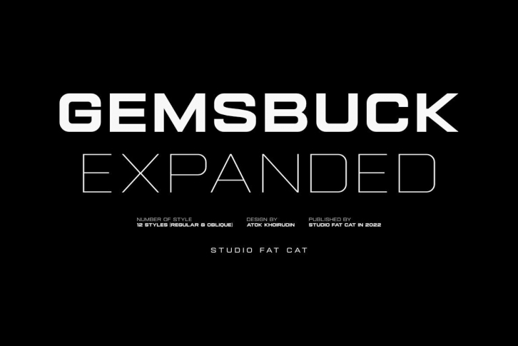 GEMSBUCK 01 Font Font Download