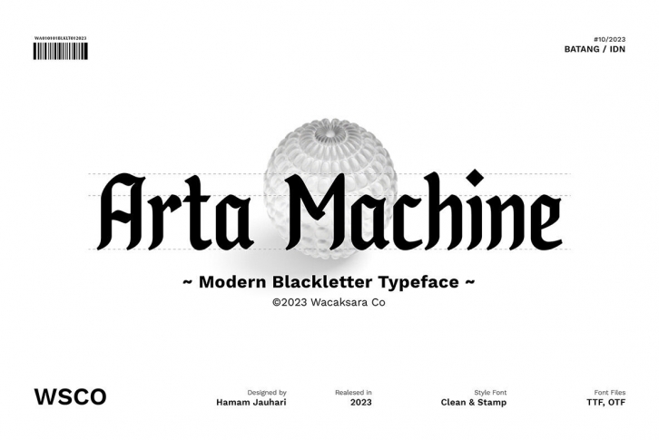 Arta Machine Font Font Download