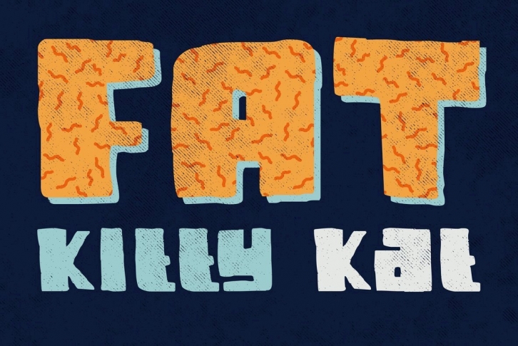 Fat Kitty Kat Font Font Download