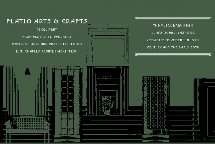 Flat10 Arts  Crafts Font Font Download