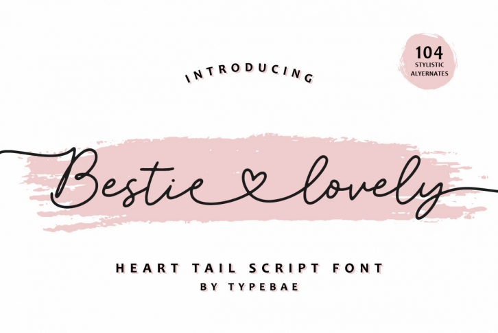 Bestie Lovely Font Font Download
