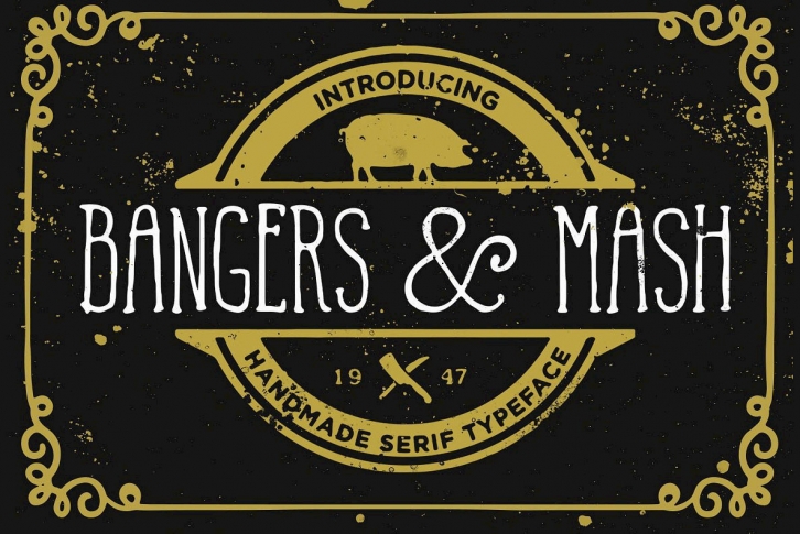 Bangers and Mash Font Font Download