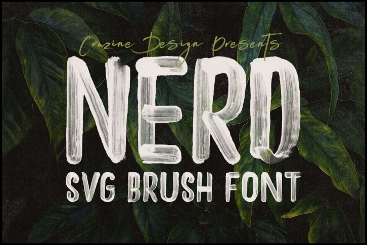 Nerd SVG Brush Font Font Download