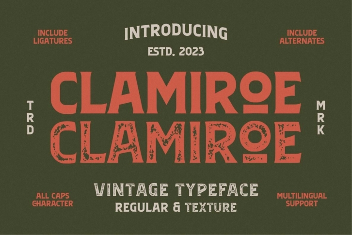 Clamiroe Font Font Download