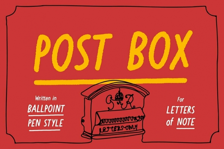 Post Box Font Font Download