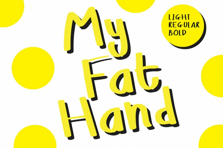 My Fat Hand Font Font Download