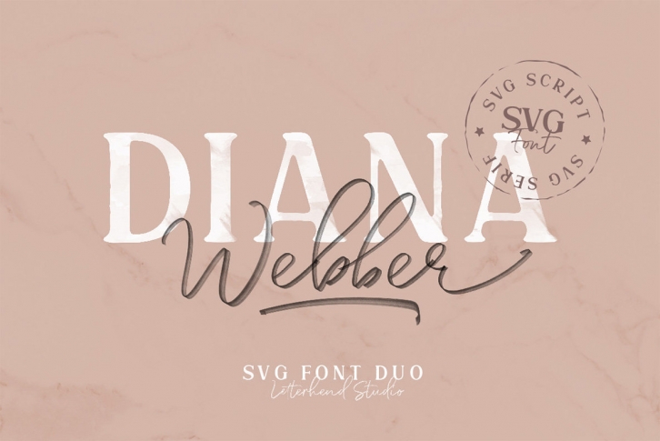 Diana Webber - SVG Duo Font Download