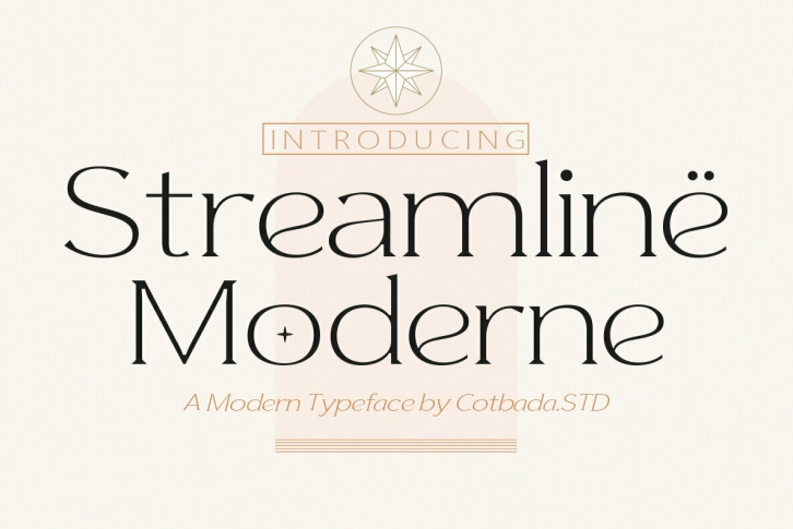 Streamline Moderne Font Font Download