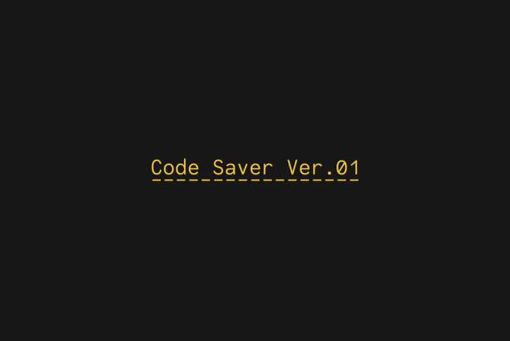 Code Saver Font Font Download