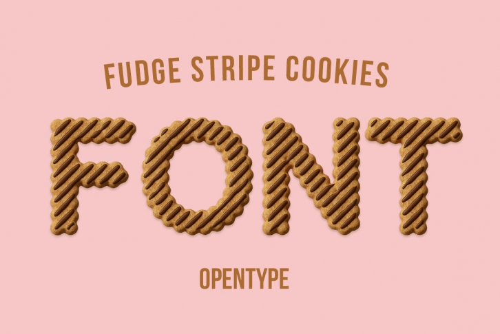 Fudge Stripe Cookies SVG Font Font Download