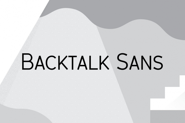 Backtalk Sans Font Font Download