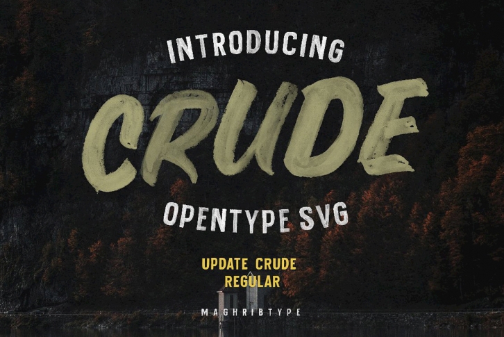 Crude OpenTypeSvg Font Font Download