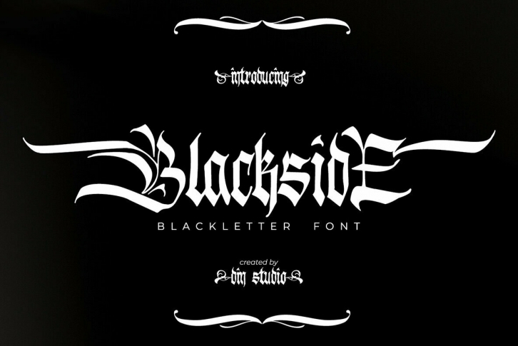 Blackside Font Font Download