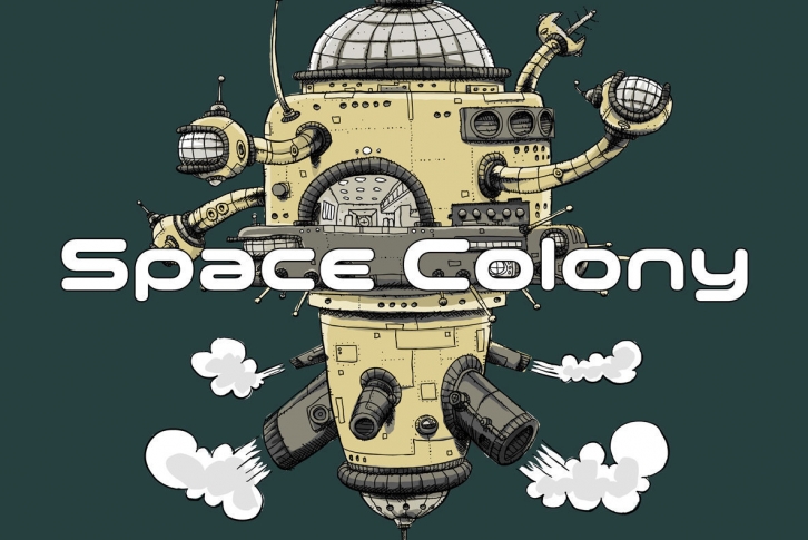 Space Colony Font Font Download