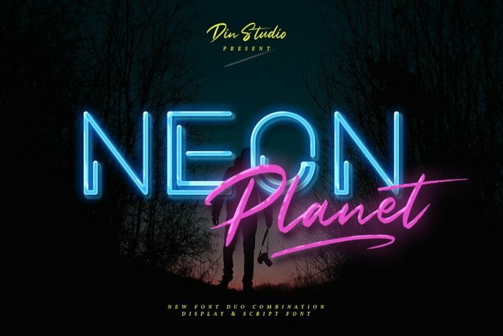 Neon Planet Font Font Download