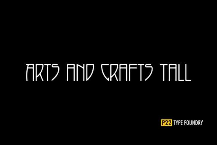 P22 Arts and Crafts Tall Font Font Download