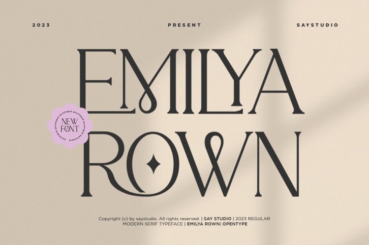 Emilya Rown Font Font Download