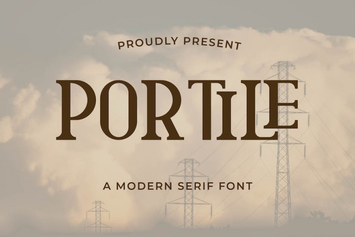 Portile Elegant Serif Font Font Download