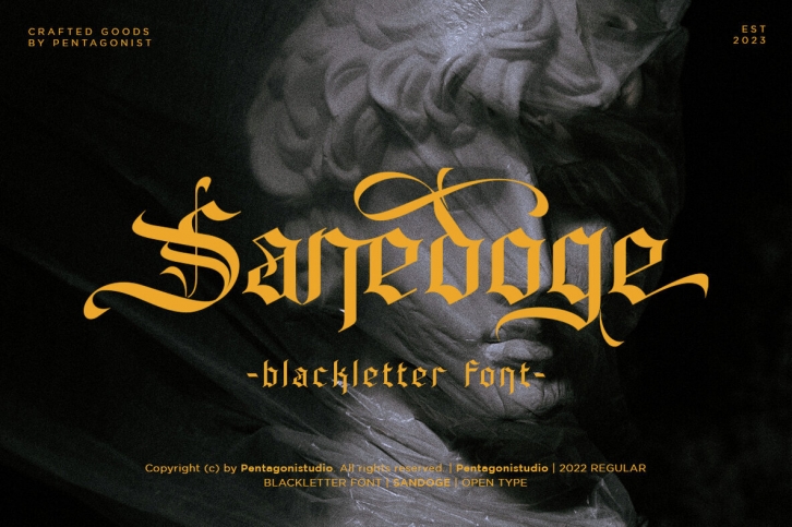 Sandoge Blackletter Font Font Download