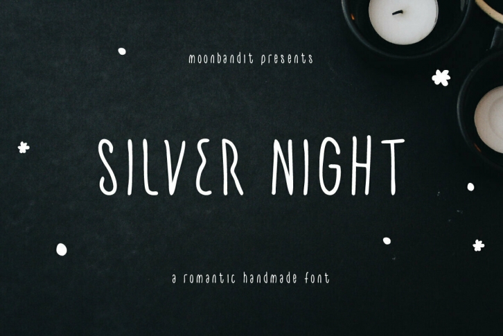 Silver Night Font Font Download