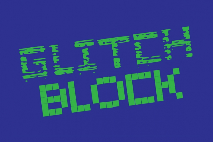 Glitch Blocks Font Font Download