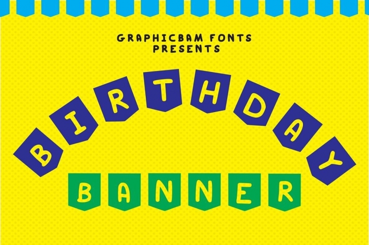 Birthday Banner Font Font Download