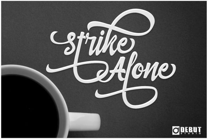 Strike Alone Font Font Download