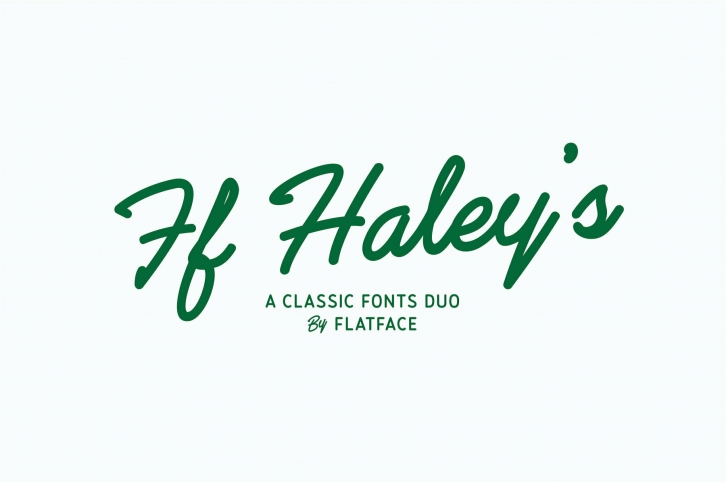 Flatface Haleys Font Font Download