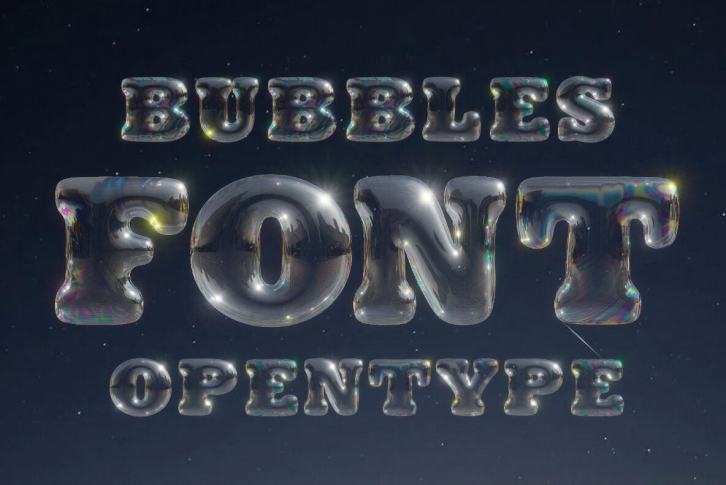 Bubbles SVG Font Font Download