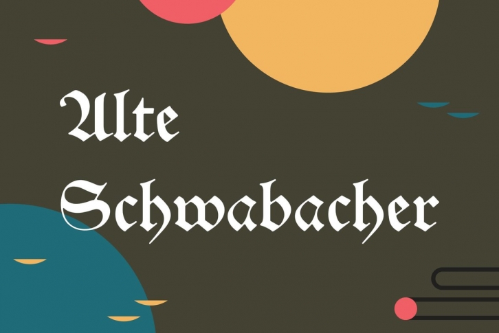 Alte Schwabacher Font Font Download