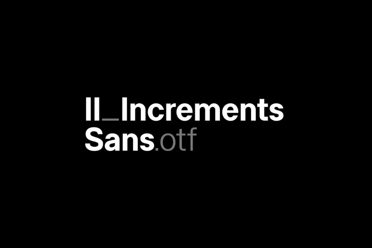 II Increments Sans Font: A Harmonious Blend of Grotesk Proportions & Musical Theory Font Download