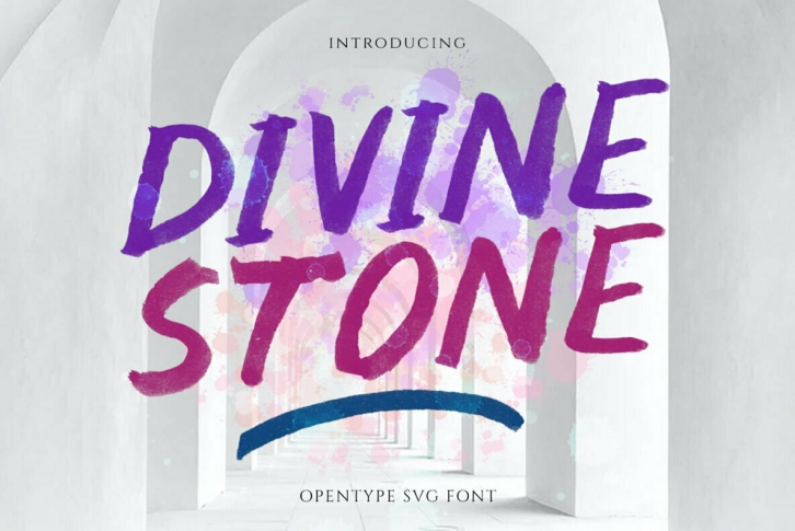 Divine Stone SVG Font Font Download