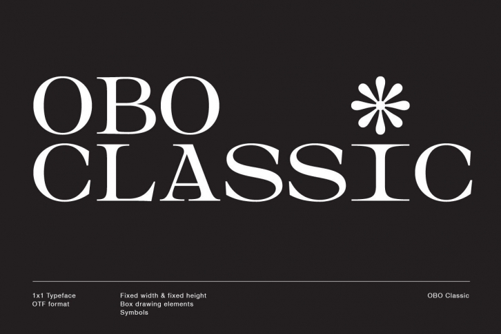 OBO Classic Font Font Download